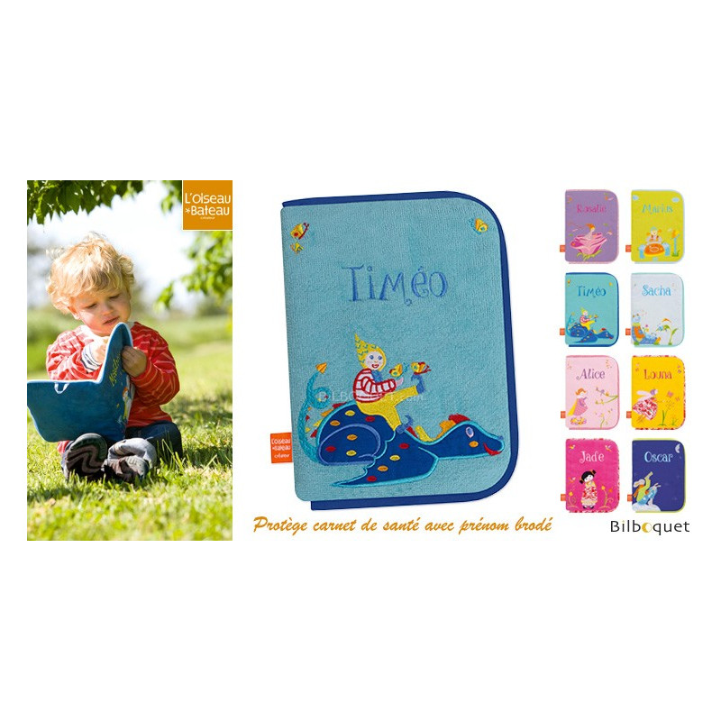 Protege Carnet De Sante Avec Prenom Brode Dragon Volant