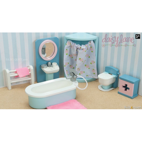 La salle de bain de Daisylane - Meubles pour maisons de poupées