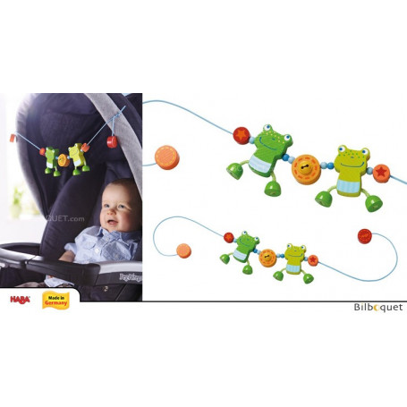 Activité d'éveil pour poussette Les grenouilles amies
