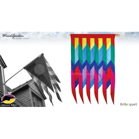 Drapeau Cellon 91x157cm - Progressive Banner Rainbow par David Ti