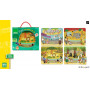 Les animaux du zoo - Coffret en bois de 4 puzzles