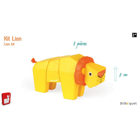 Funny Animal Kit Lion - Puzzle en bois