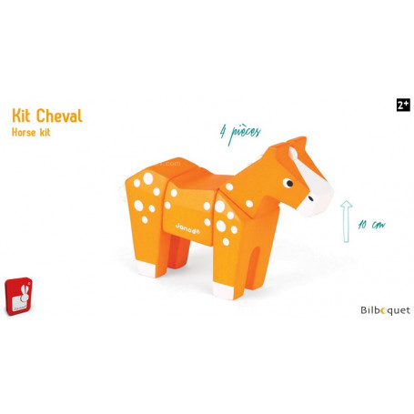 Funny Animal Kit Cheval - Puzzle en bois