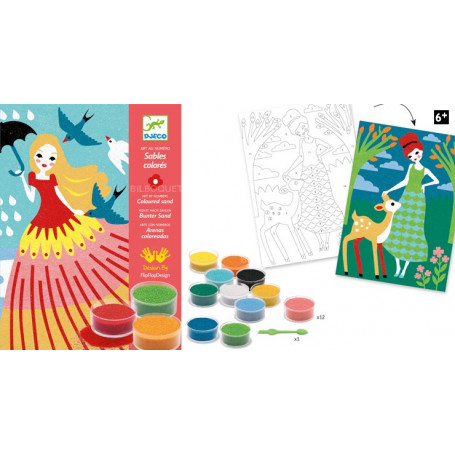 Sables colorés Belles en ballade Design by FlipFlopDesign