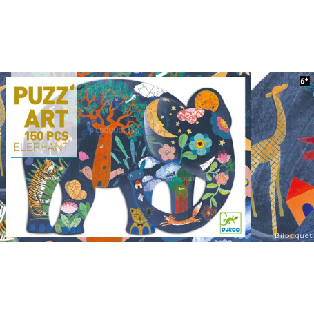 Puzz'Art Éléphant - Puzzle 150 pièces