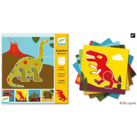 5 pochoirs - Dinosaures - Loisirs créatifs pour enfants