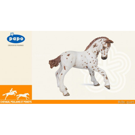 Poulain appaloosa brun - Figurine à collectionner