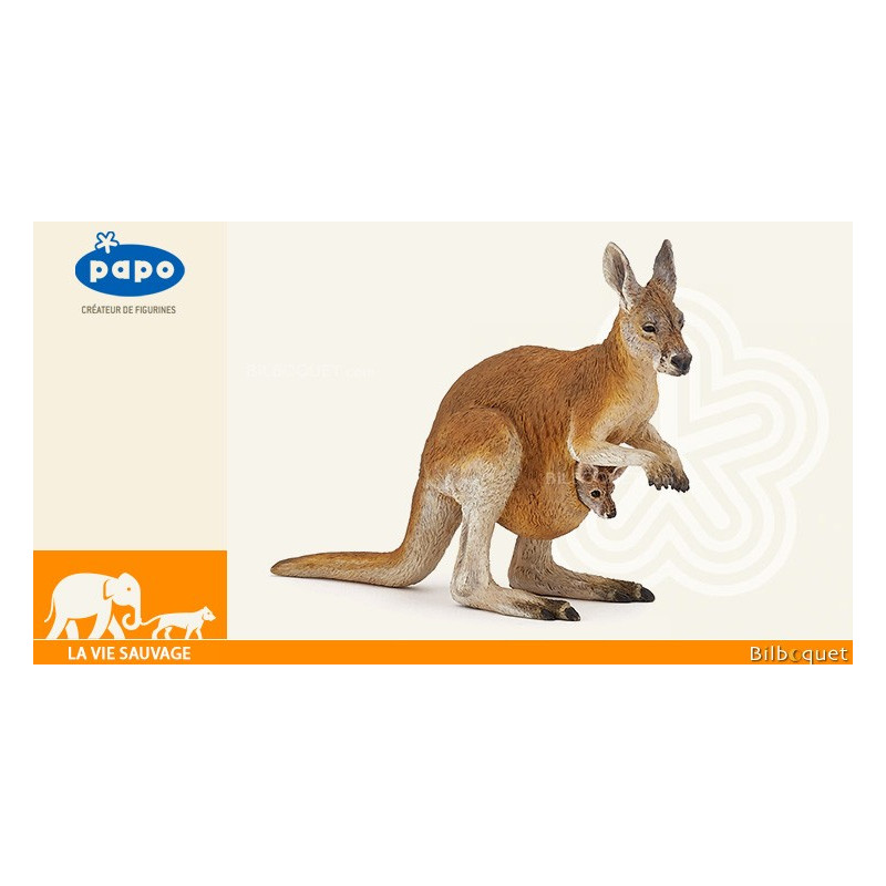 Kangaroo With Joey Papo Figurine