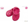 Paire de crocs roses pour poupon de 30 à 33cm