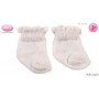 Paire de chaussettes blanches pour poupon/poupée de 30 à 50cm