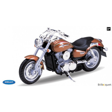 Moto 2002 Kawasaki Vulcan 1500 Mean Streak - Jouet 1:18ème