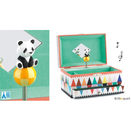 Boîte à bijoux musicale La chanson du panda