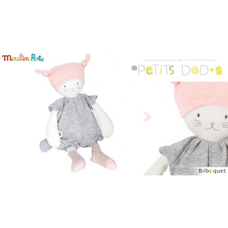 Doudou Poupée Moon le chat 34 cm - Les Petits Dodos - Moulin Roty