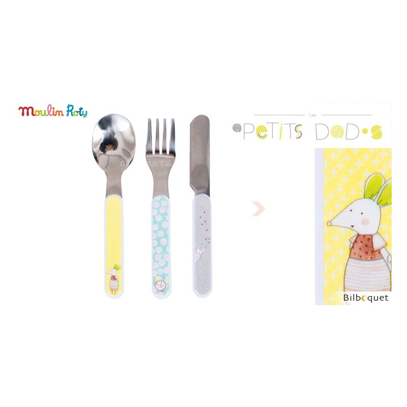 Set De 3 Couverts Pour Bebe Les Petits Dodos Moulin Roty Set De 3 Couverts Pour Bebe Les Petits Dodos Moulin Roty