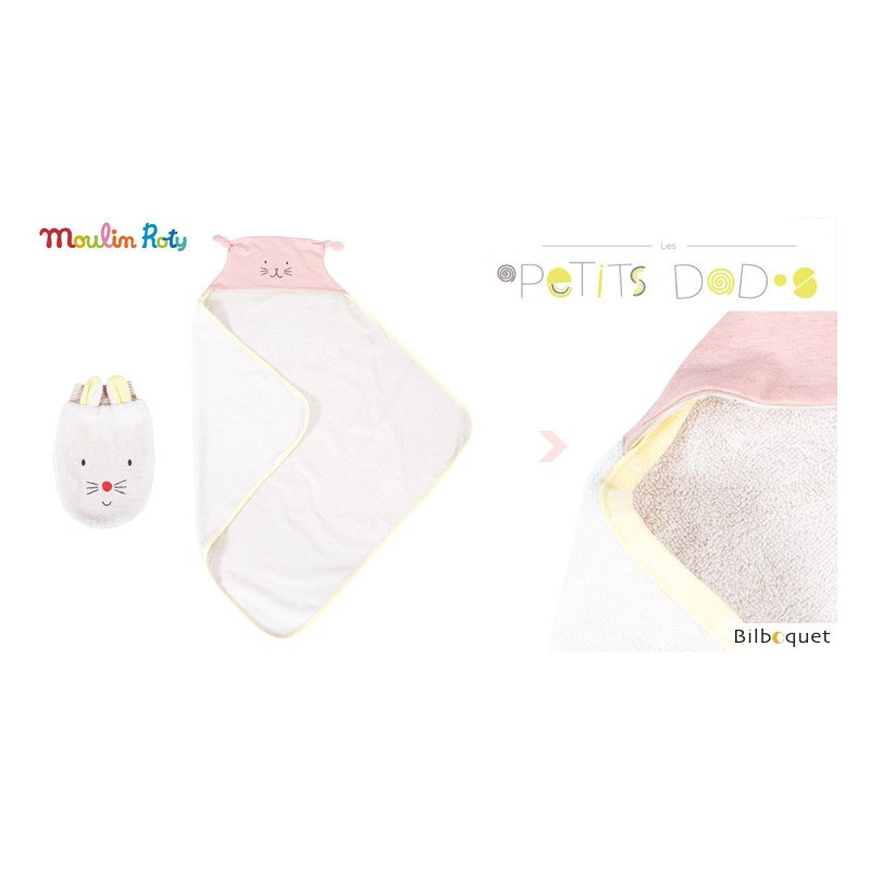 Bath Set Towel With Glove Moulin Roty