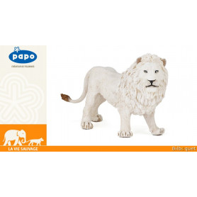 Lion blanc - Figurine en plastique