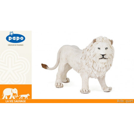 Lion blanc - Figurine en plastique