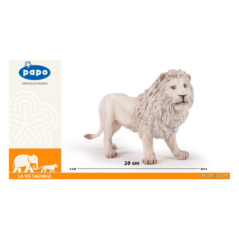 Lion blanc - Grande figurine Papo 20cm