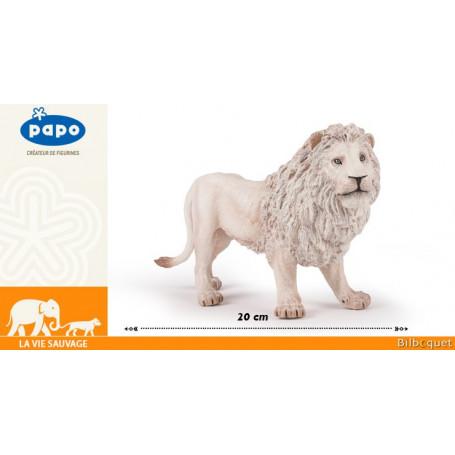 Lion blanc - Grande figurine Papo 20cm