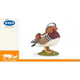 Canard mandarin - Figurine en plastique