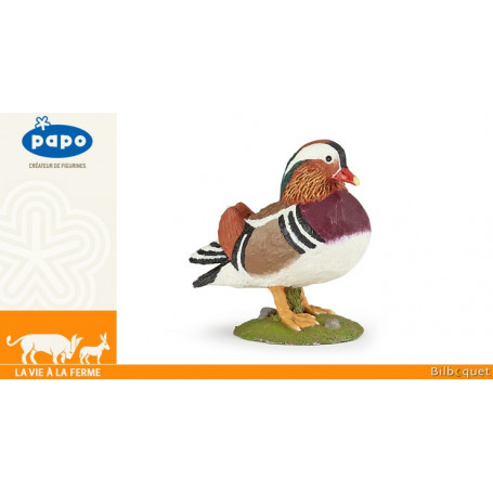 Canard mandarin - Figurine en plastique