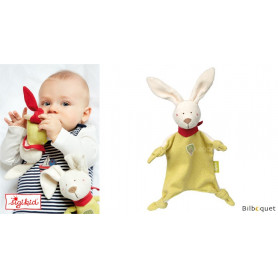 Doudou plat Lapin 23cm - Sigikid Green