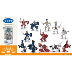 Mini Plus Tub's figurines Chevaliers - 12 mini figurines