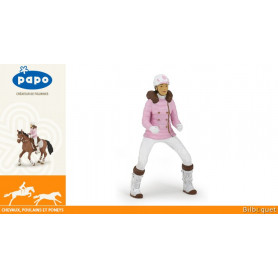 Cavalière fashion hiver - Figurine jouet Papo