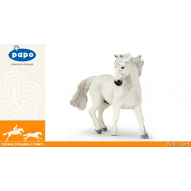 Cheval de race Camargue - Figurine en plastique