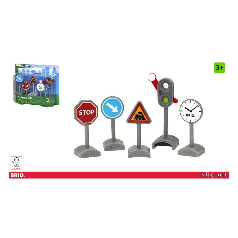 Lot De 9 Panneaux De Signalisation Pour Circuit De Train Miniature - Marque Jouef, Vintage, Plastique