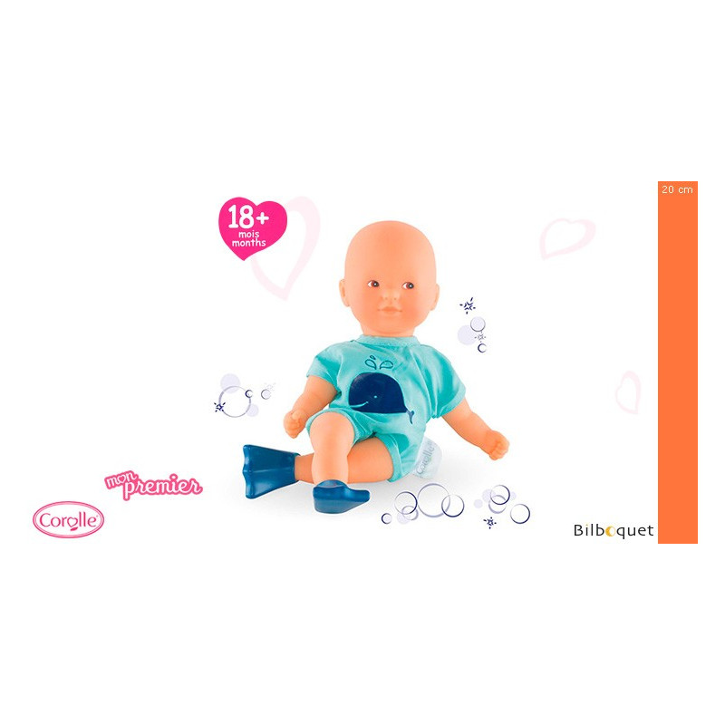 Mini Bath cm Baby Doll Blue Whale Mini Bath cm Baby Doll Blue Whale