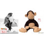 Grande Peluche Singe 80cm - Patchwork-Sweety