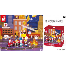 Pompiers - Mini Story - 8 personnages et accessoires