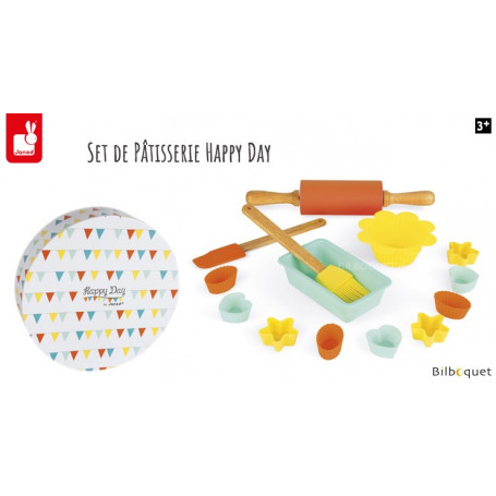 Set de Pâtisserie silicone Happy Day - Jouet d'imitation