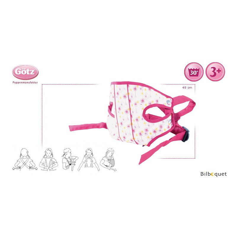Baby Carrier Happy Flower For Dolls Up To 48cm