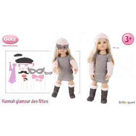 Hannah Glamour des fêtes - Poupée articulée Götz en série limitée - 50cm