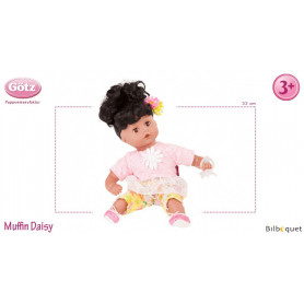 Muffin Daisy Do 33cm - cheveux noirs - Poupée Götz Corps souple