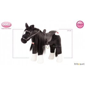 Cheval noir à coiffer - Poupées et accessoires Götz