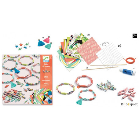 Papier créatif Bracelets de printemps-Perles de papier