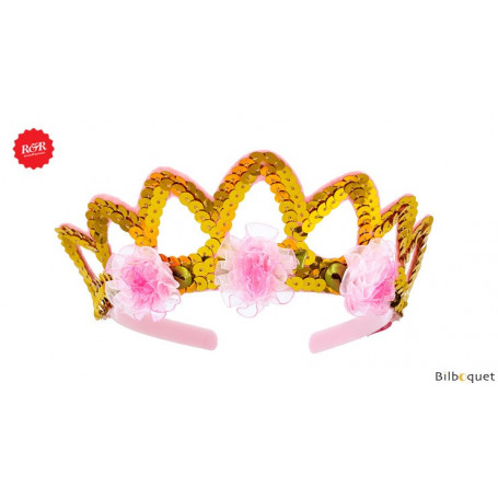 Couronne dorée Sady - Accessoire déguisement fille