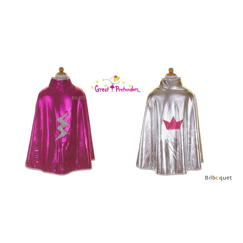 Reversible Wonder Cape Pink Silver