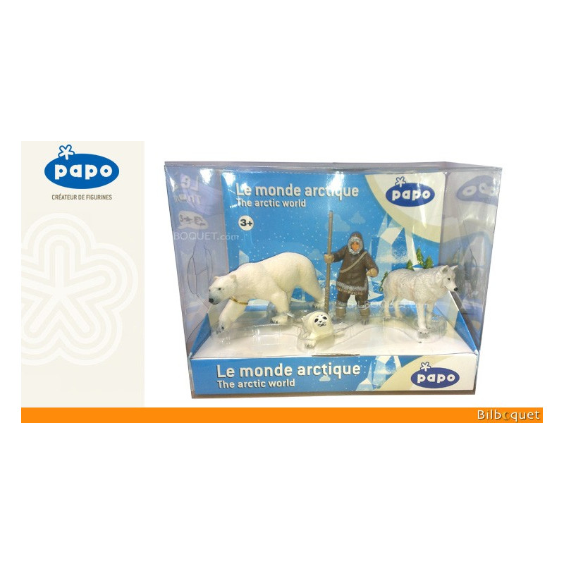 Papo figures present box the world in the Arctic 4 Figures 