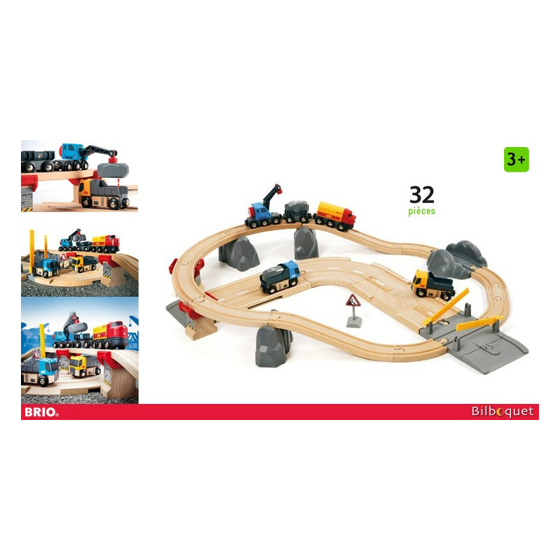 BRIO Circuit Rail Route Transport De Roches, BRIO Trains