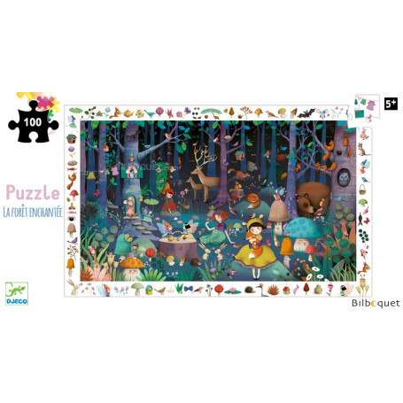 La forêt enchantée - Puzzle d'observation 100 pièces