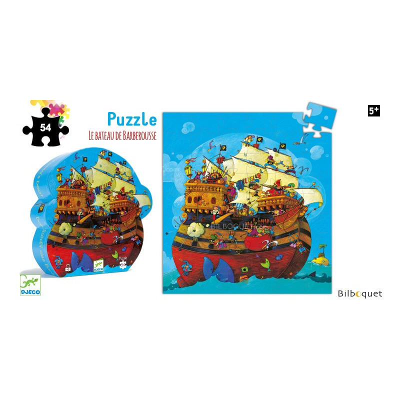Barbarossa's Boat Silhouette Puzzle 54 pieces