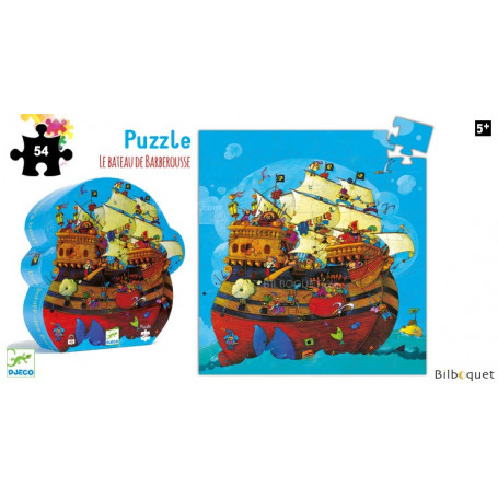 Le bateau de Barberousse Puzzle Silhouette 54 pièces