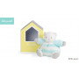 Patapouf ourson aqua & crème 18cm - Bébé Pastel Kaloo