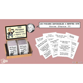 100 phrases impossibles à répéter vite - Jeu Marc Vidal