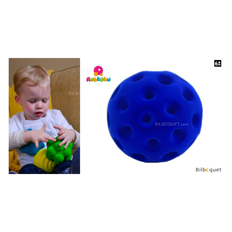 Balle sensorielle - Golf bleue - Rubbabu