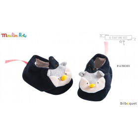 Chaussons Hibou pour bébé 0-6 mois - Il était une fois - Moulin Roty